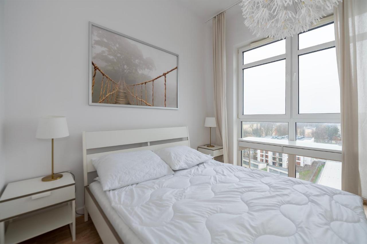 Penthouse With A View Of & Free Parking Łódź